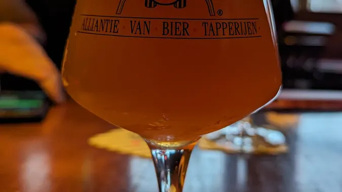 breathalyzer app on your phone - glass of beer
