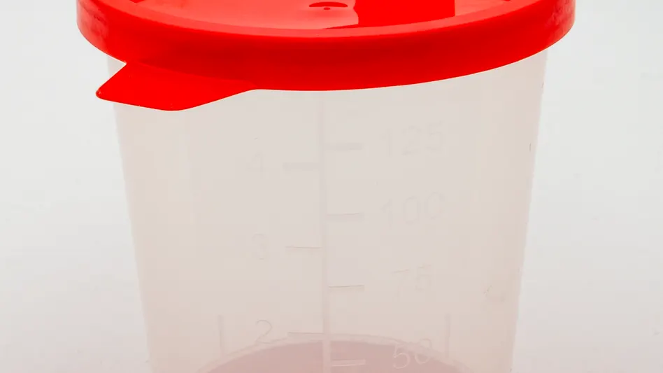 Urine specimen cup - saliva drug test vs pee